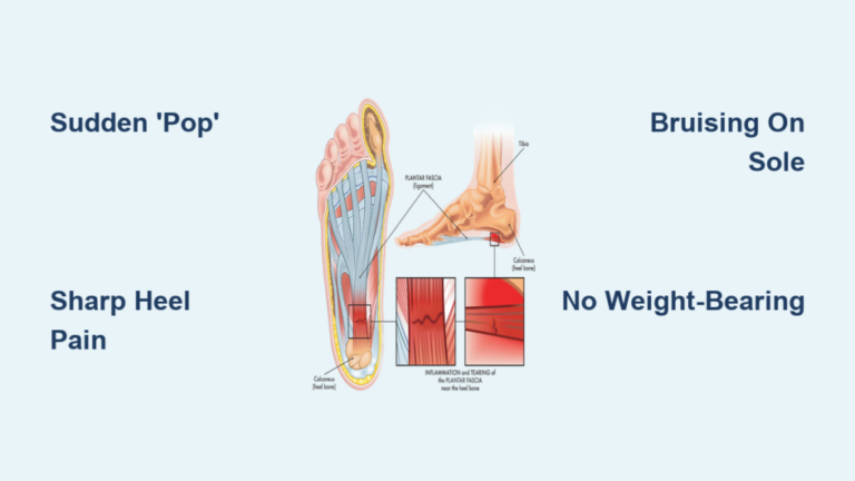 Signs of a Ruptured Plantar Fascia