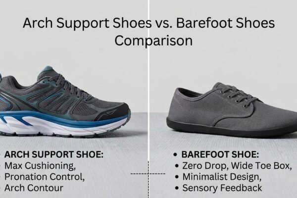 Arch support shoes vs barefoot shoes comparison